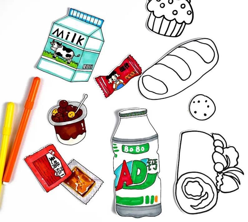 简单的零食怎么画 各种各样的零食怎么画
