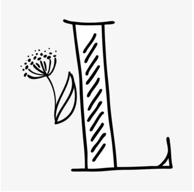 字母L的创意画怎么画好看又简单三年级