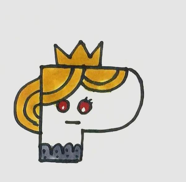英文字母P的创意画怎么画好看又简单
