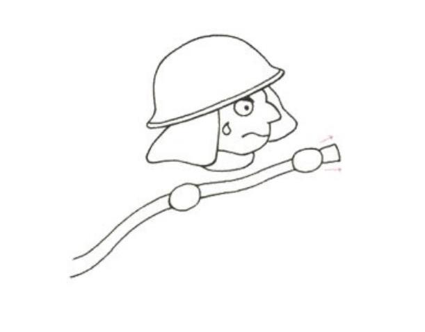 如何画出消防员图片简笔画 画一个帅气的消防员