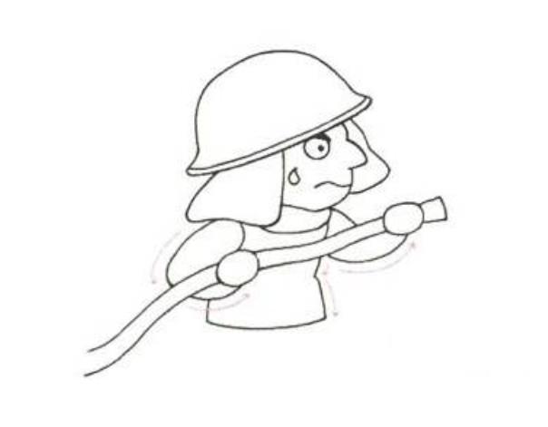 如何画出消防员图片简笔画 画一个帅气的消防员