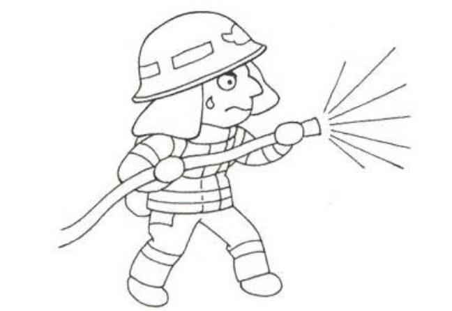 如何画出消防员图片简笔画 画一个帅气的消防员