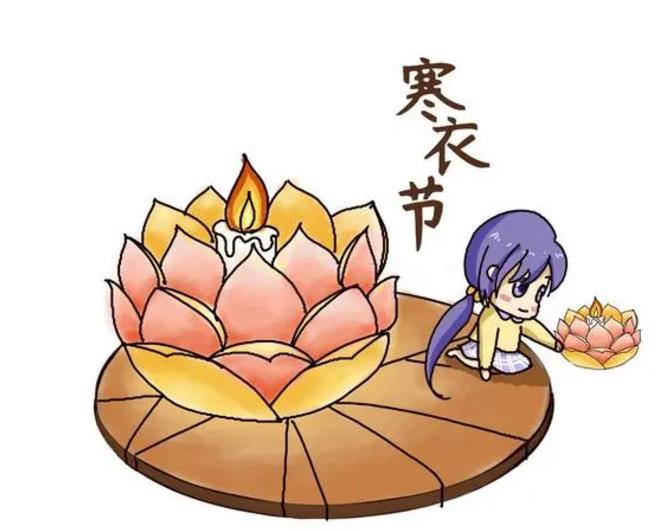 寒衣节简笔画图片大全可爱卡通