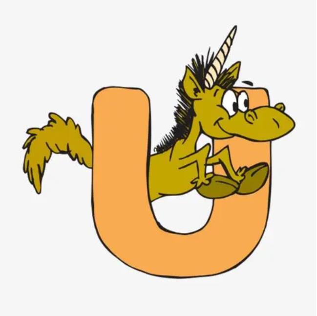 字母U的创意画怎么画好看又简单 字母u的卡通图片
