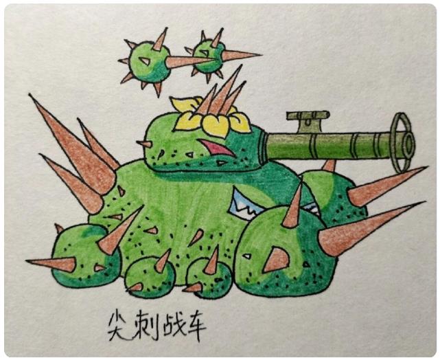 植物大战僵尸仙人掌简笔画图片大全