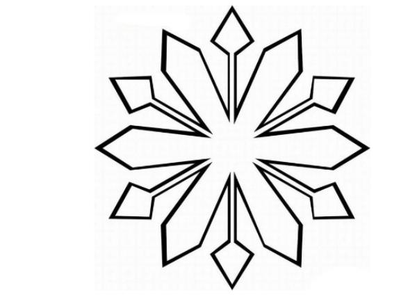 2023雪花飘飘简笔画教程 简单画小雪花