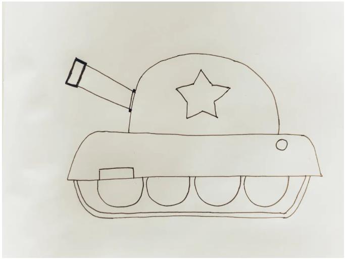 简单坦克怎么画 一步一步画坦克车