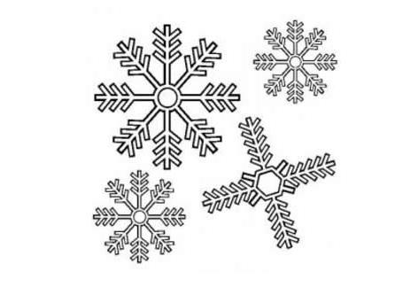 漫天飞舞的雪花简笔画大全欣赏2023