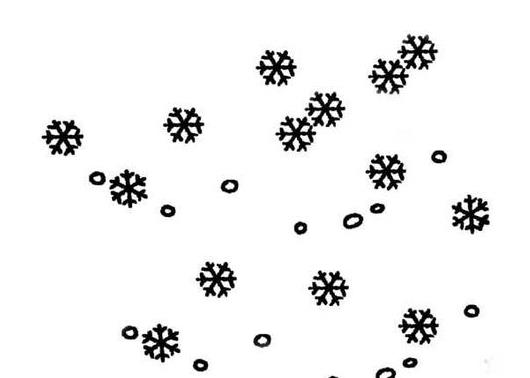 漫天飞舞的雪花简笔画大全欣赏2023
