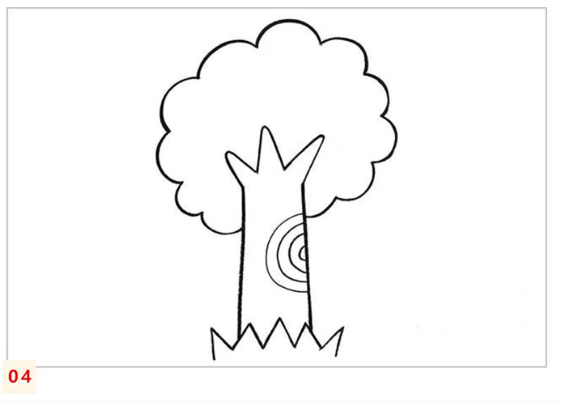 简单画树的方法 一步一步教你画大树