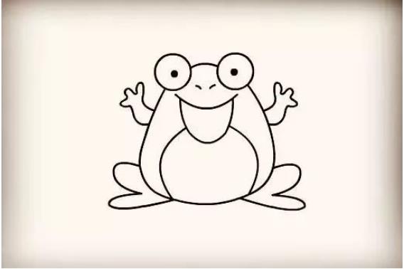 青蛙怎么画简单方法一步一步教