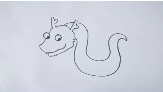 简笔画画简单的龙教程图解
