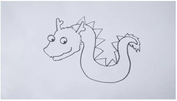 简笔画画简单的龙教程图解