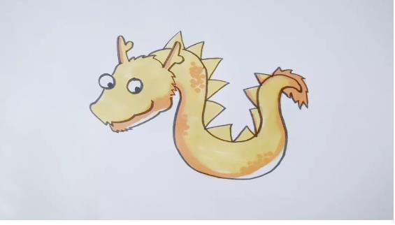 简笔画画简单的龙教程图解
