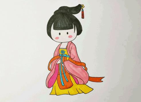 古装怎么画简单又好看 古装简笔画图片