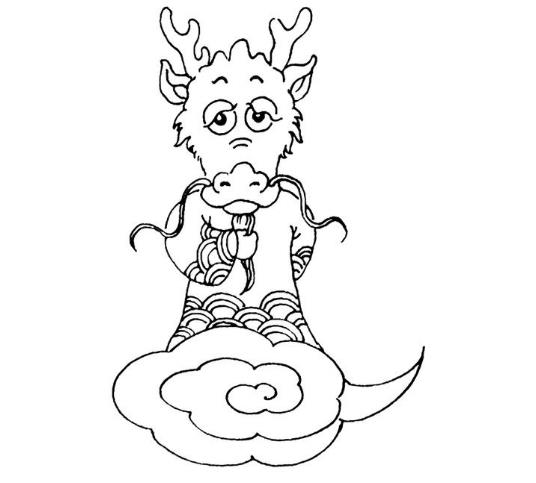 新年简笔画2024龙年怎么画 龙年的简笔画图片