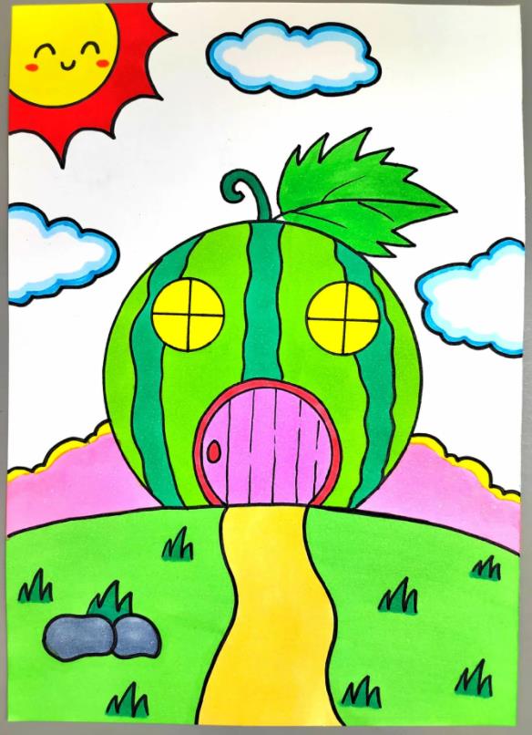 如何简单地画房子可爱又漂亮