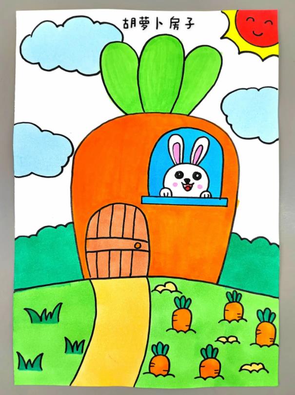 如何简单地画房子可爱又漂亮