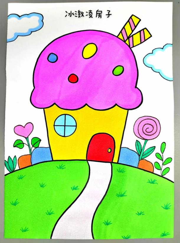 如何简单地画房子可爱又漂亮