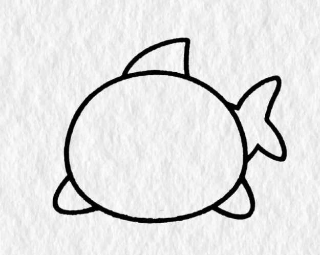 简单的鲨鱼怎么画可爱又漂亮