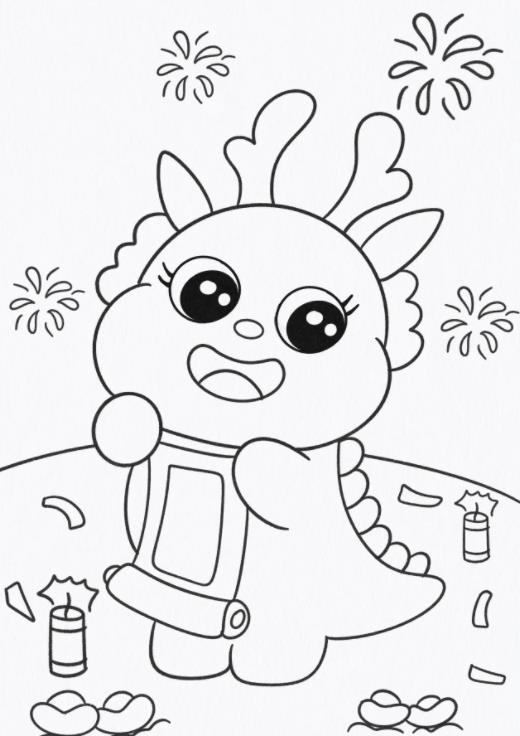 关于元旦的龙怎么画 一步一步画龙的步骤简笔画