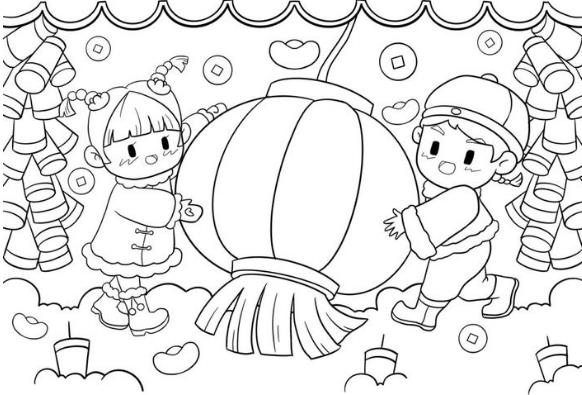 2024新年主题画简笔画精选大全欣赏