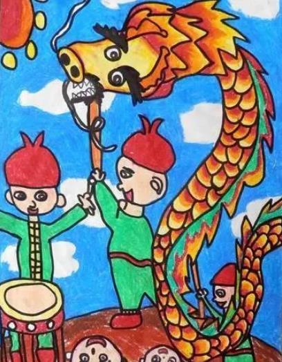 2024龙年元旦简笔画海报大全欣赏