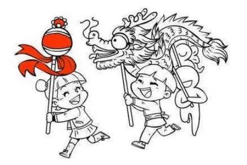新年简笔画2024龙年图片精选大全