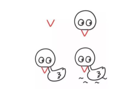 精选可爱字母动物简笔画图片大全欣赏