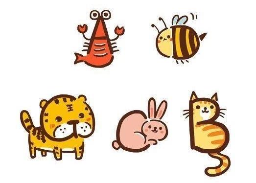 26个字母的动物简笔画图片大全欣赏