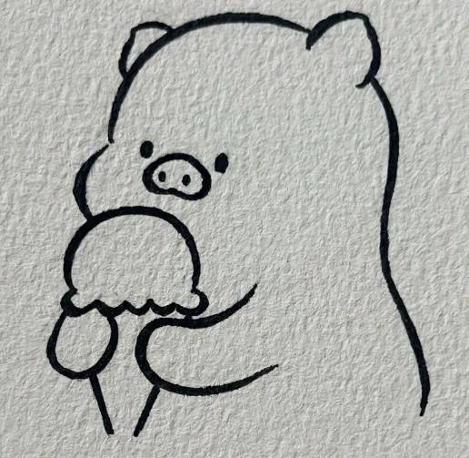 用3个0画一头猪怎么画?小猪简笔画可爱又简单