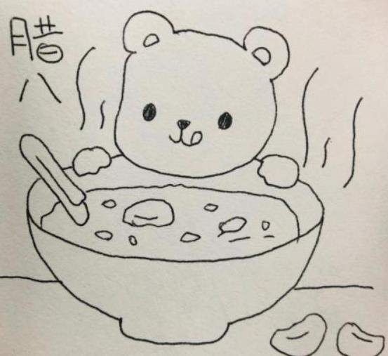 2024腊八粥简笔画简单又漂亮图片大全