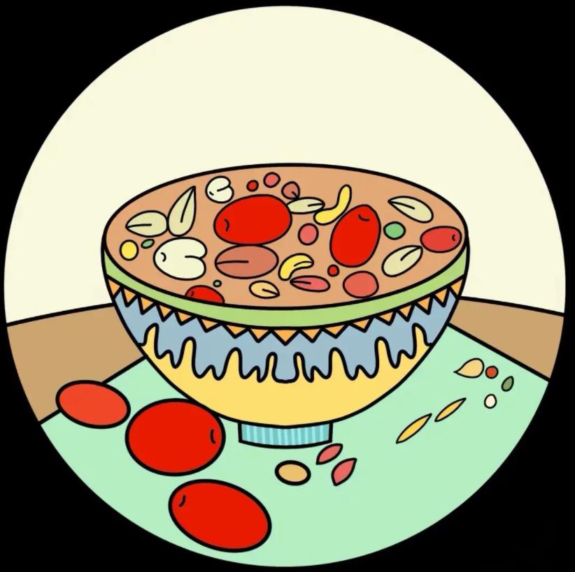 腊八粥简笔画教程 腊八粥简笔画可爱卡通