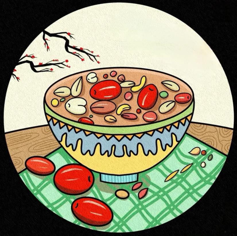 腊八粥简笔画教程 腊八粥简笔画可爱卡通