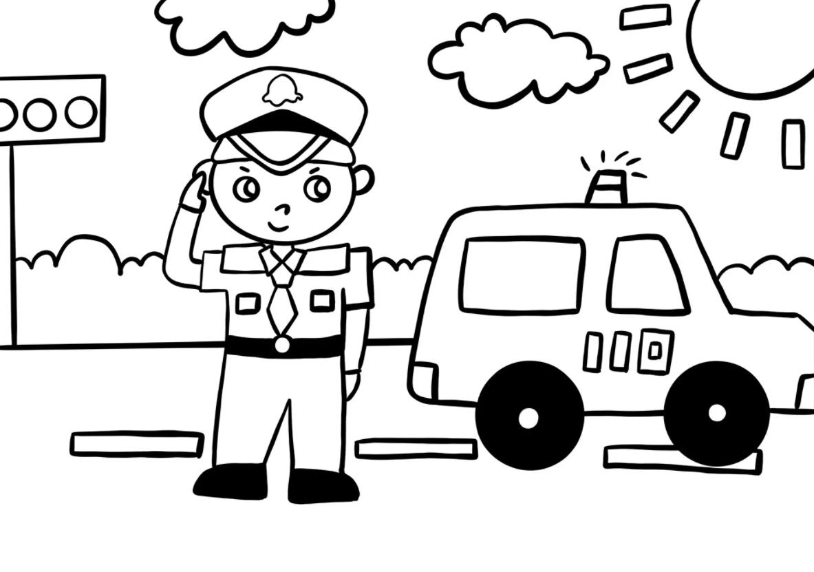 简笔画| 人民警察手绘画图片大全(含教程图解)