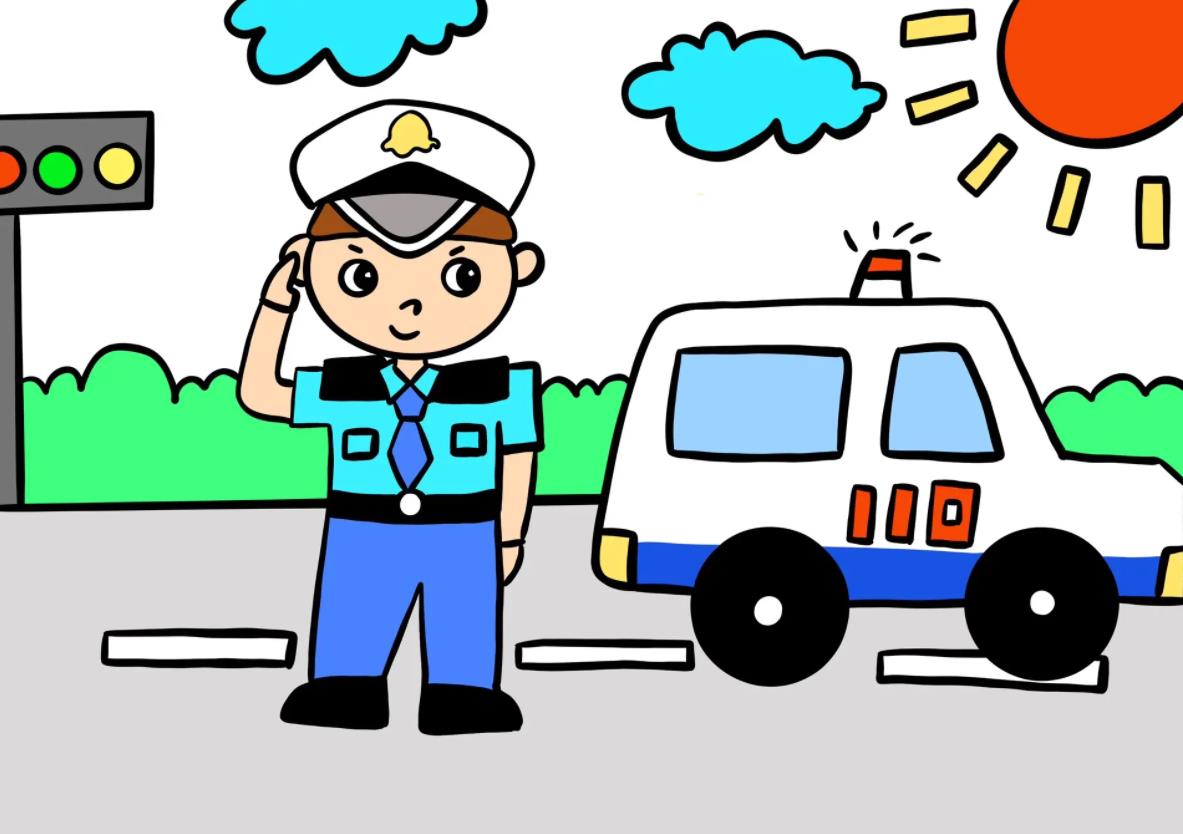 简笔画| 人民警察手绘画图片大全(含教程图解)