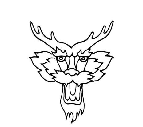 30秒教你画一条龙头图片大全简单又漂亮欣赏