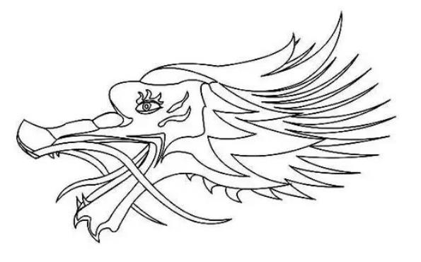 30秒教你画一条龙头图片大全简单又漂亮欣赏