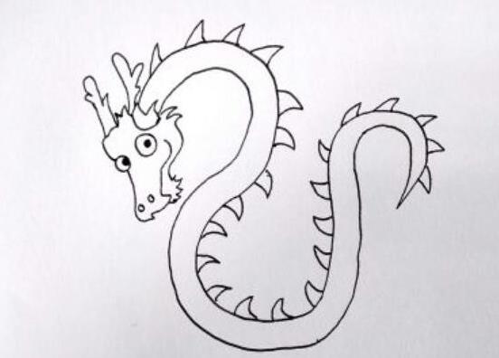 2024简笔画龙的图片大全精选欣赏