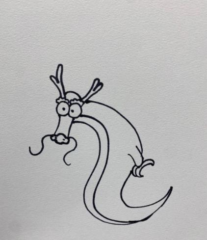 2024用数字画一只龙头怎么画(含步骤图解)