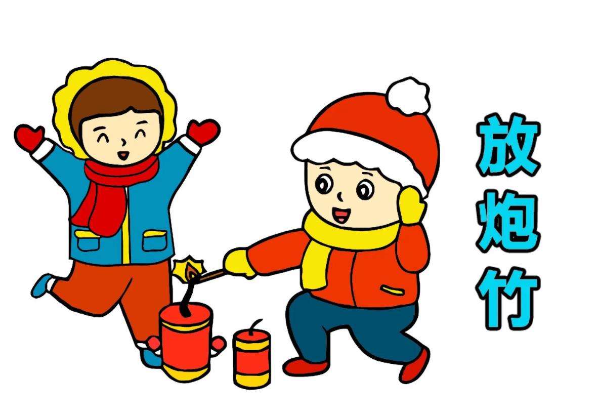 拜年简笔画简单又漂亮2024版图片大全