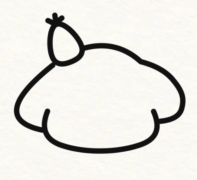 一笔画成一只小狗教程二年级