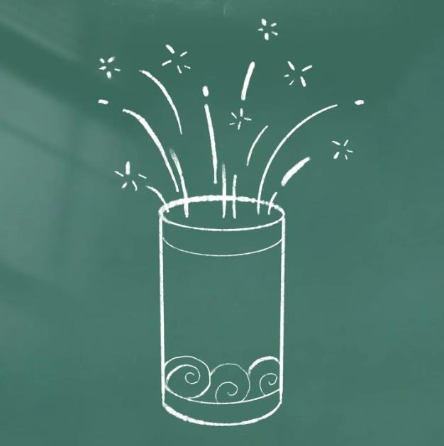 简笔画烟花4步完成教程方法