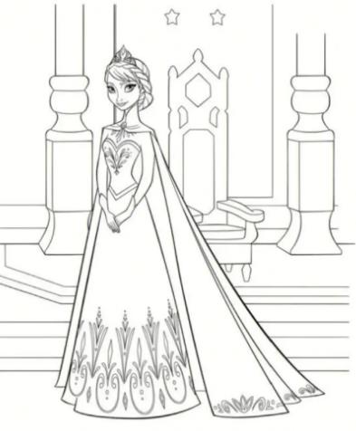 一步一步教你画艾莎女王 艾莎女王的简笔画图片