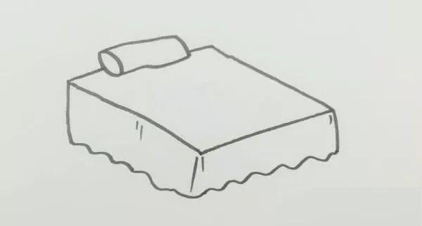 床简笔画教程一步一步怎么画