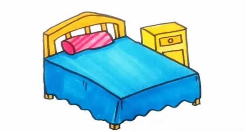 床简笔画教程一步一步怎么画