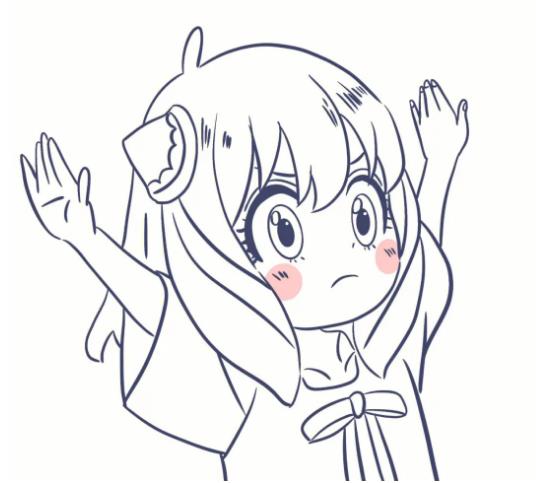 一步一步教你画阿尼亚图片简笔画欣赏