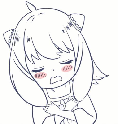 一步一步教你画阿尼亚图片简笔画欣赏