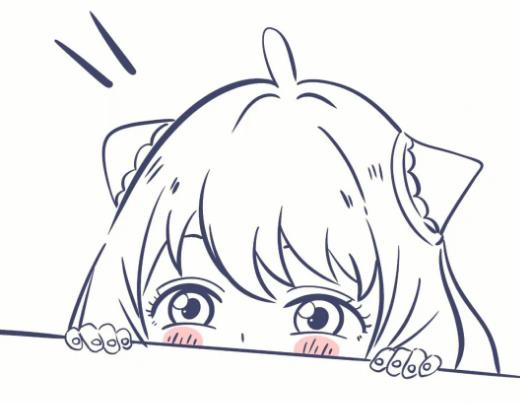 一步一步教你画阿尼亚图片简笔画欣赏