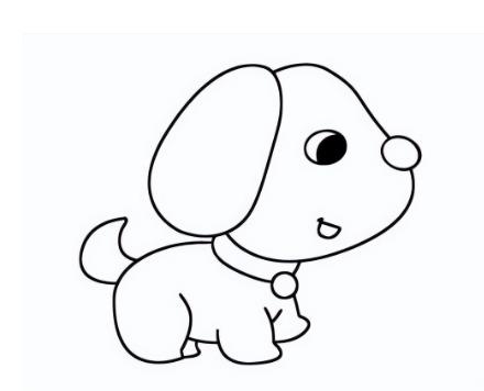 怎么画一只简单的小狗图片 小狗简笔画图片